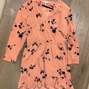 Joie Coral Floral Pattern Blouse